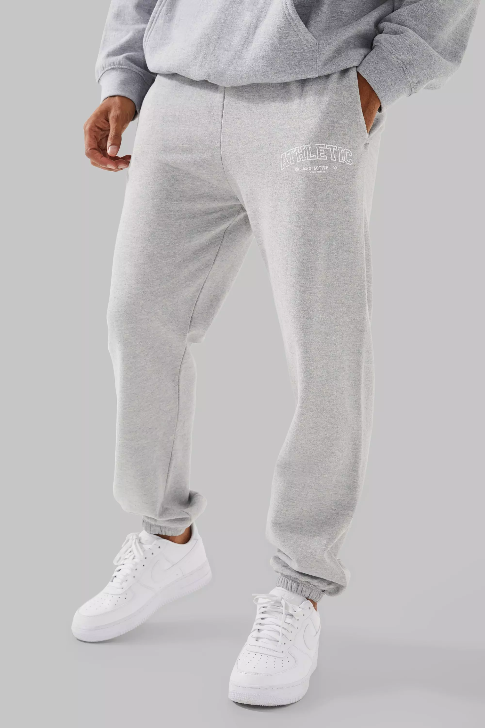 Man Active Overszied Athletic Sweatpants | boohooMAN USA